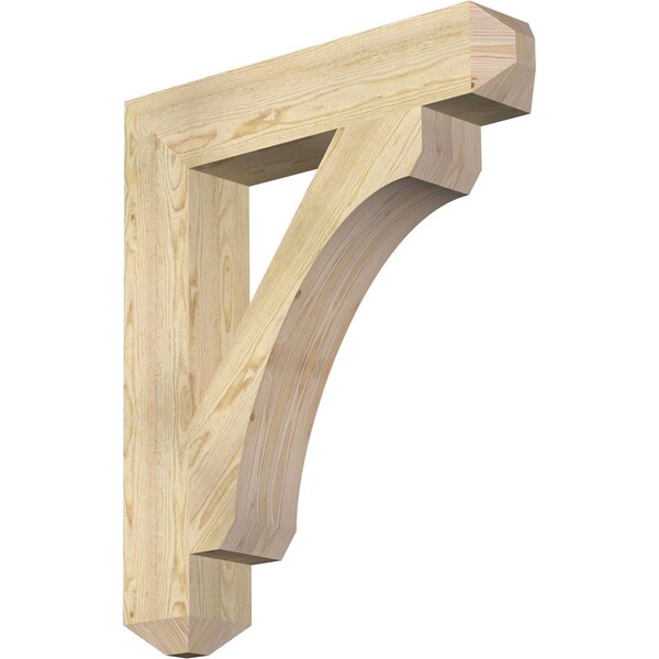 Ekena Millwork Legacy Craftsman Rough Sawn Bracket, Douglas Fir, 6"W x 32"D x 38"H BKT06X32X38LEC04RDF - main